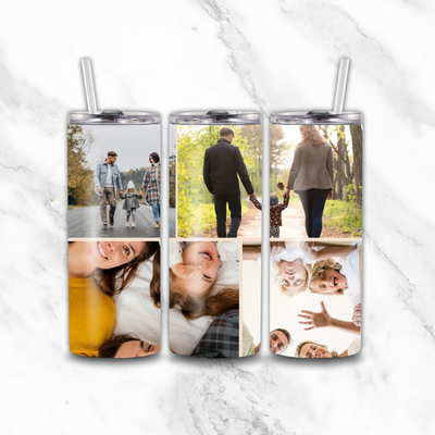 4 image photo tumbler by Luxe-Custom-Designer