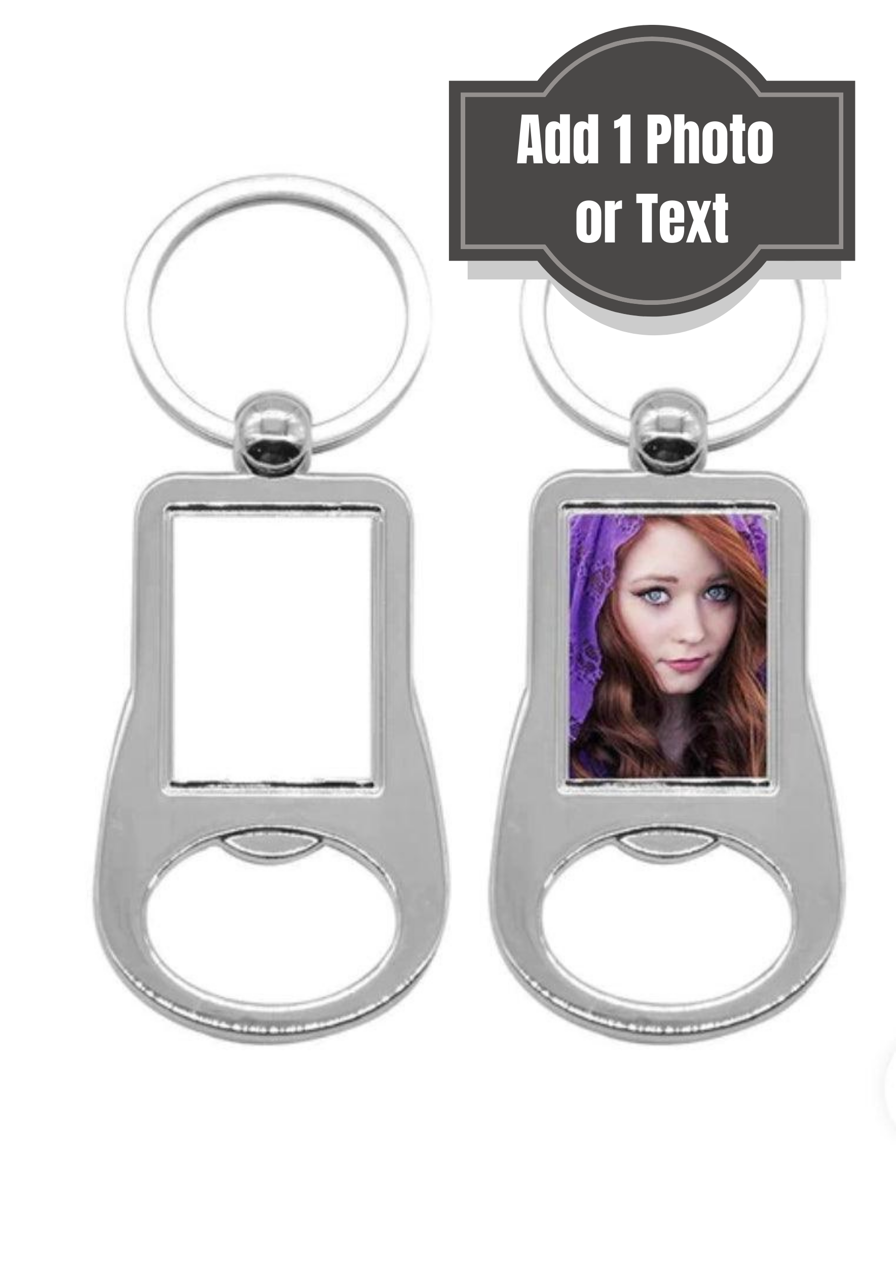 Metals silver keyring by Luxe-Custom-Designer