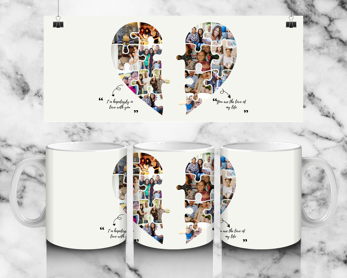 LOML Puzzle photo mug by Luxe-Custom-Designer