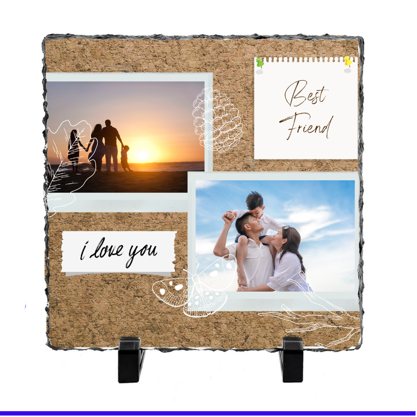 2 Image Friends Slate by Luxe-Custom-Designer