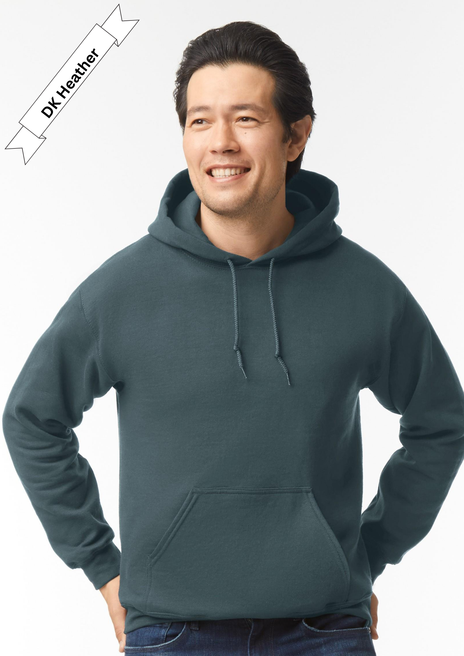 DK Heather Grey Hoodie by Luxe-Custom-Designer