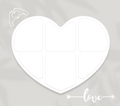 6 Image Heart Photo Slate by Luxe-Custom-Designer