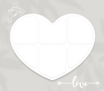 6 Image Heart Photo Slate by Luxe-Custom-Designer