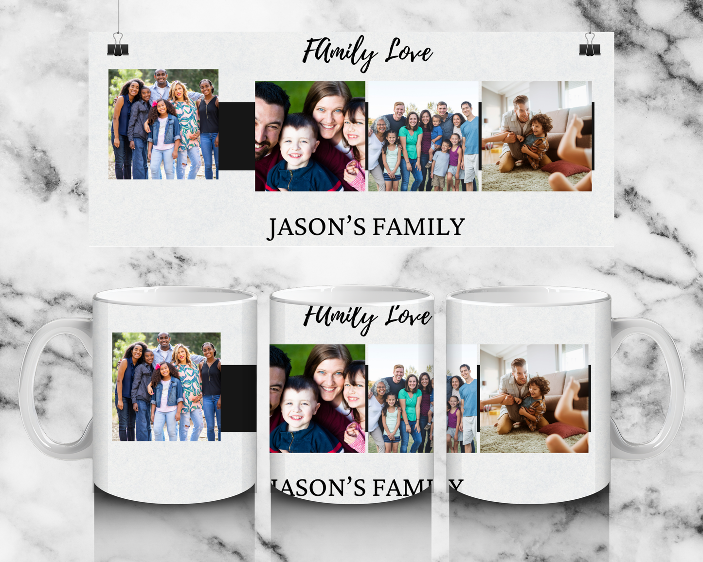 Family Love photo mug by Luxe-Custom-Designer