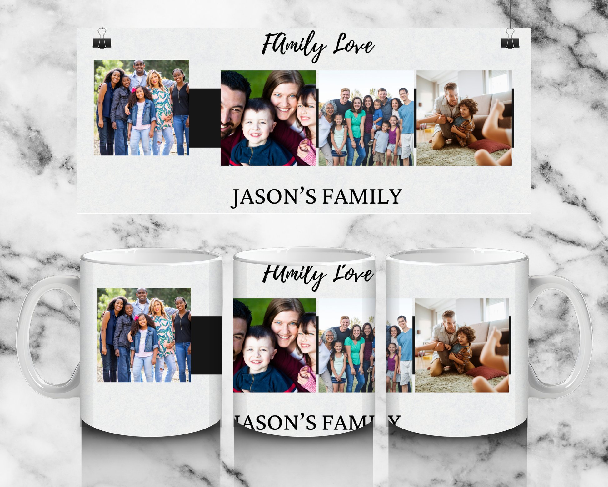Family Love photo mug by Luxe-Custom-Designer