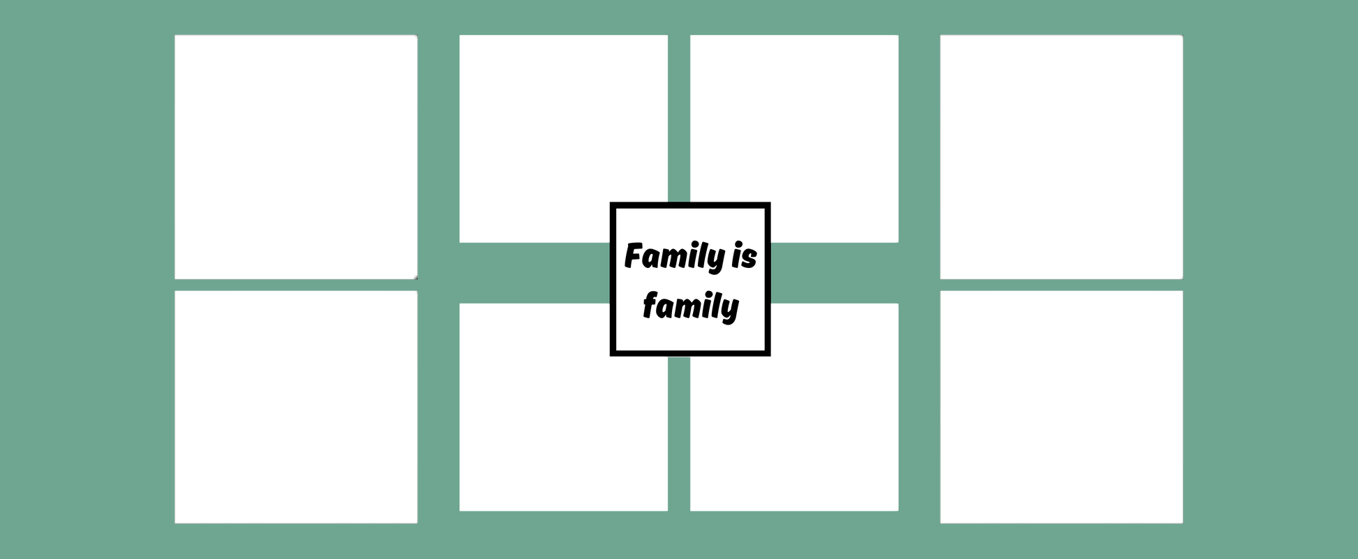 8 Panel Family Mug by Luxe-Custom-Designer