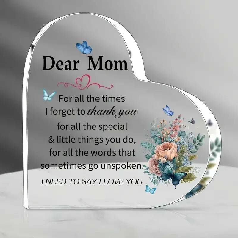 Dear Mum Plaque 10cm by Luxe-Custom-Designer
