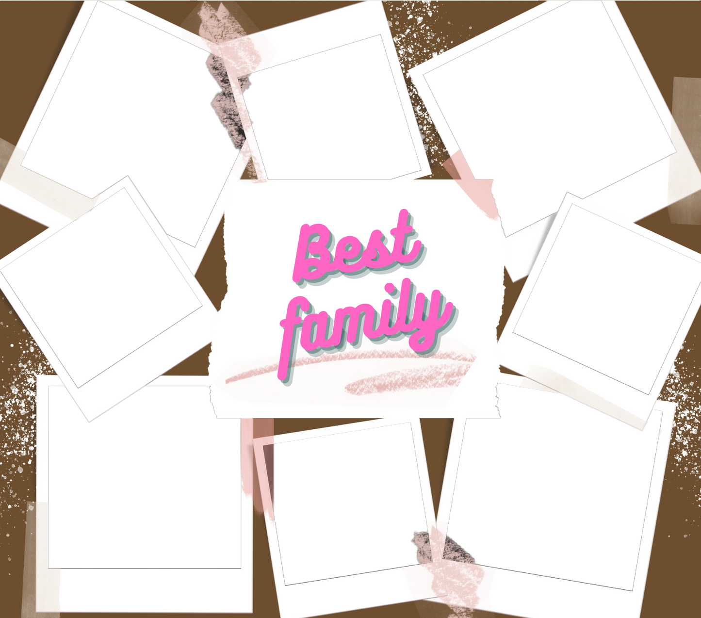 8 Image Family photo slate by Luxe-Custom-Designer
