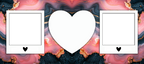 Marble Effect 2 Image mug with heart by Luxe Sensational