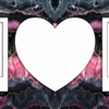 Marble Effect 2 Image mug with heart by Luxe-Custom-Designer