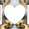 Marble Effect 2 Image mug with heart by Luxe-Custom-Designer