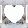 Marble Effect 2 Image mug with heart by Luxe-Custom-Designer