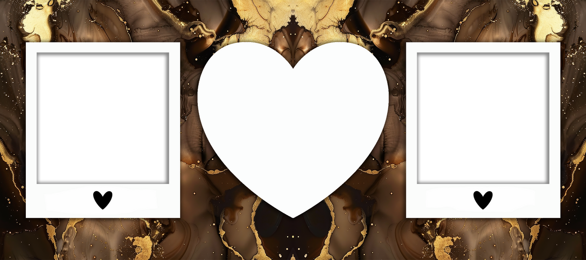 Marble Effect 2 Image mug with heart by Luxe Sensational