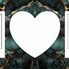 Marble Effect 2 Image mug with heart by Luxe-Custom-Designer