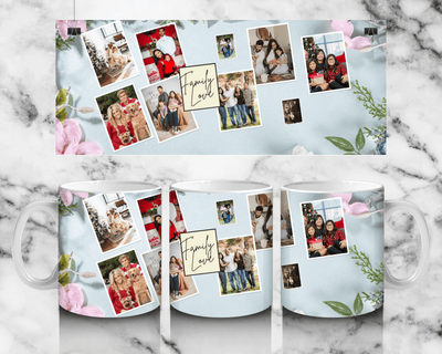 9 Panel Family Mug by Luxe-Custom-Designer