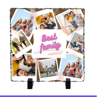 8 Image Family photo slate by Luxe-Custom-Designer