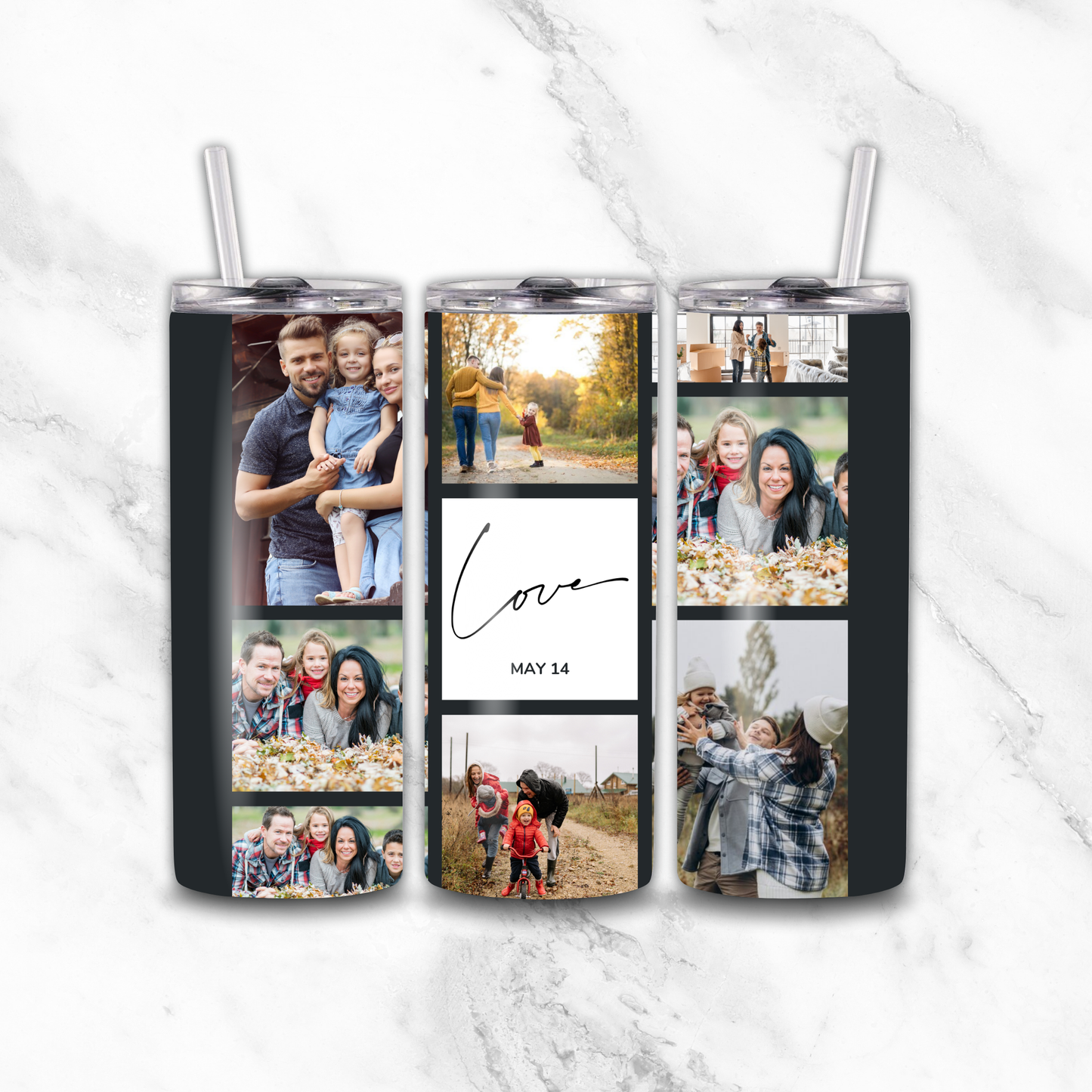 LOVE Photo Tumbler by Luxe-Custom-Designer
