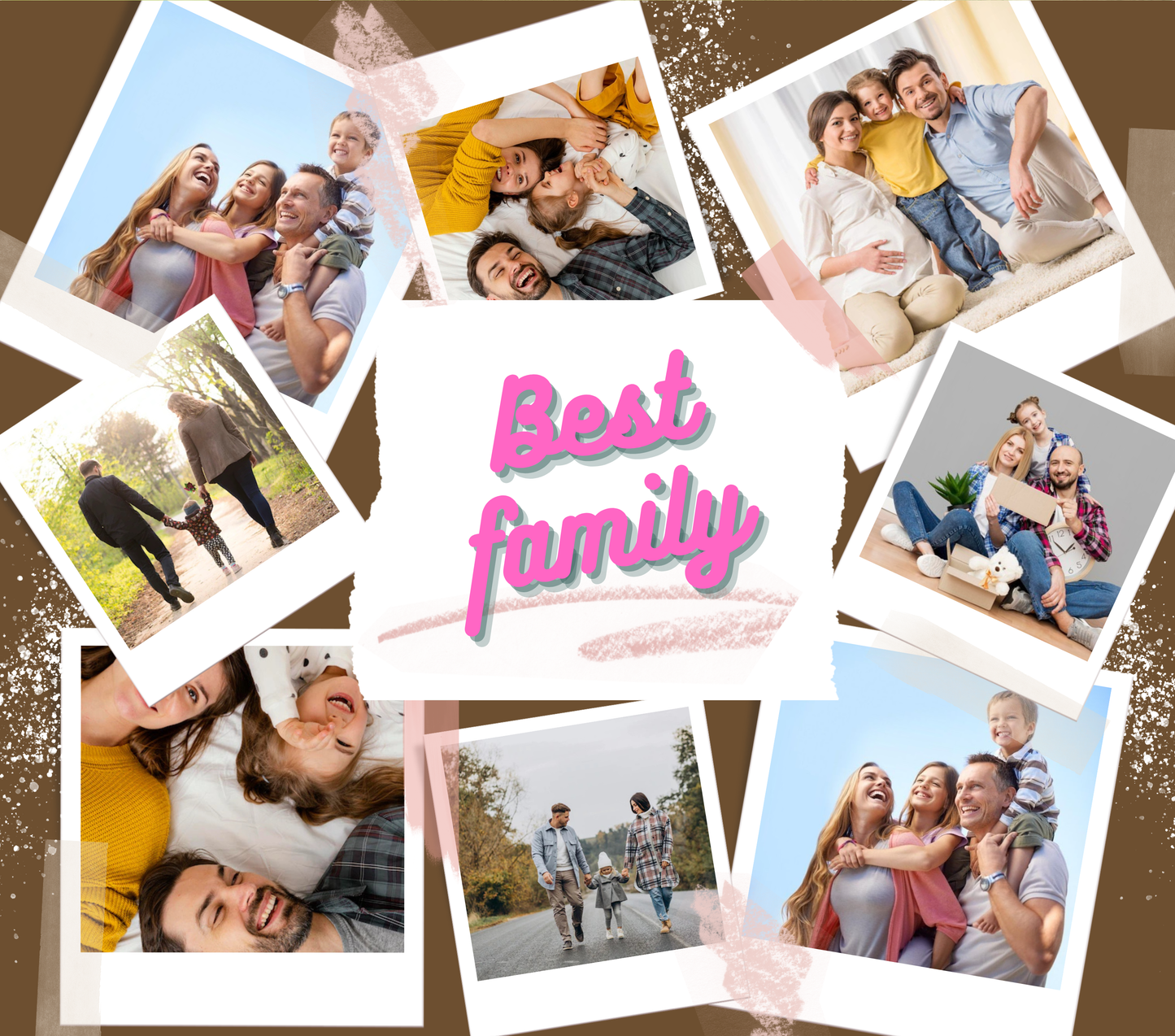 8 Image Family photo slate by Luxe-Custom-Designer