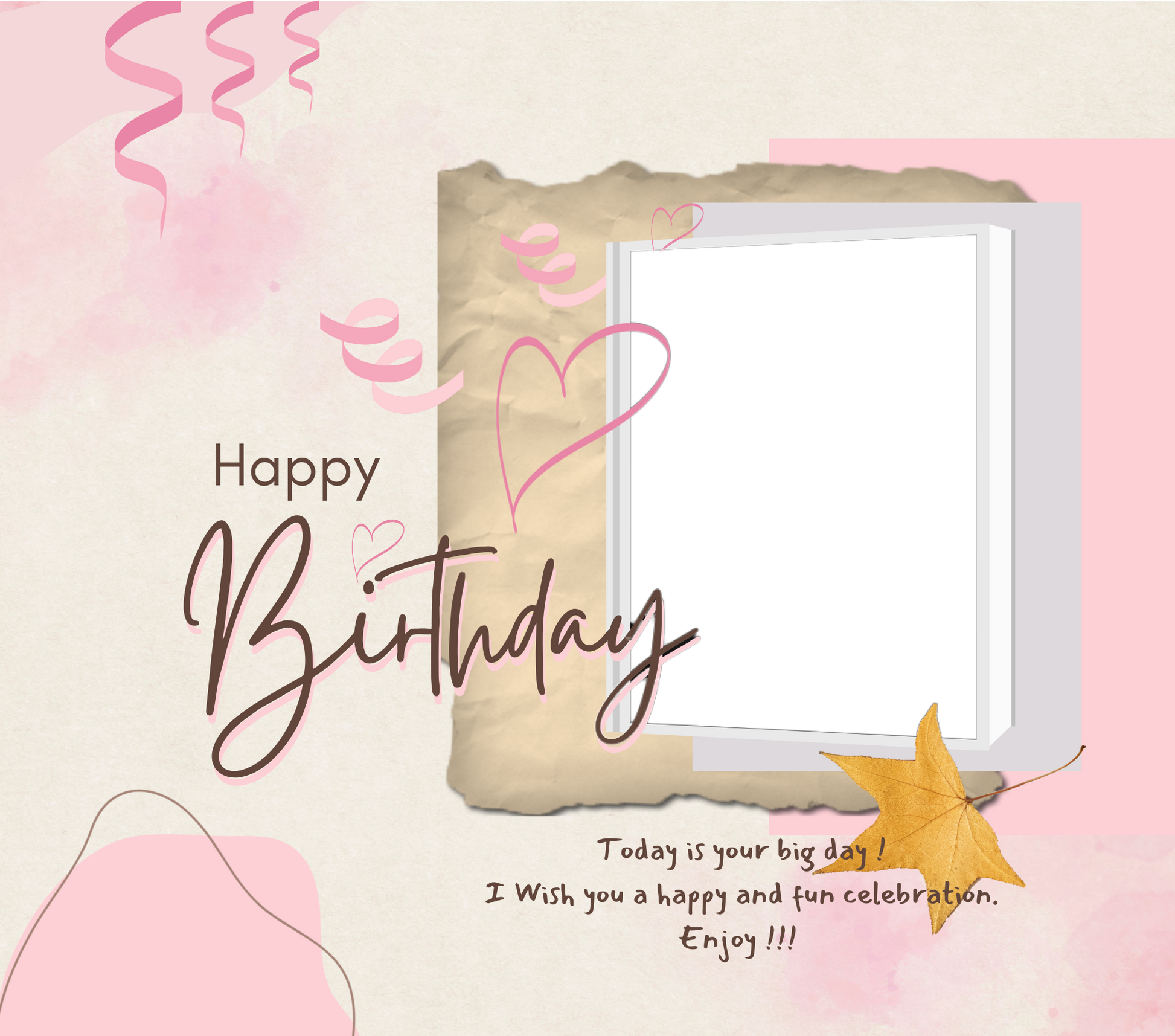 Birthday Photo Slate by Luxe-Custom-Designer