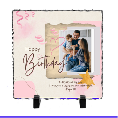 Birthday Photo Slate by Luxe-Custom-Designer