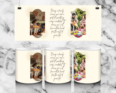 2 Panel Photo mug Family by Luxe-Custom-Designer