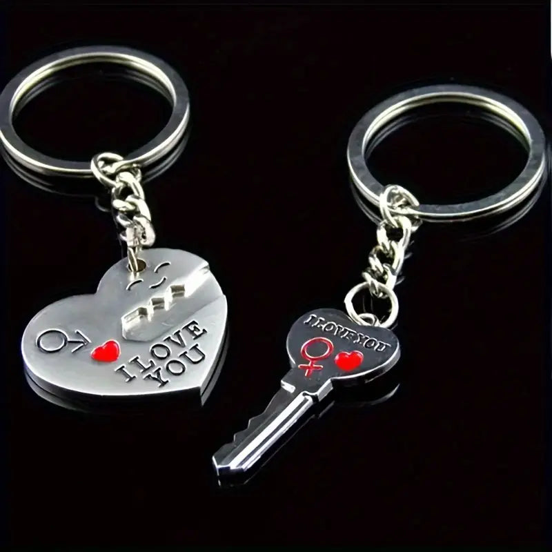 I love you Double Key Ring by Luxe-Custom-Designer