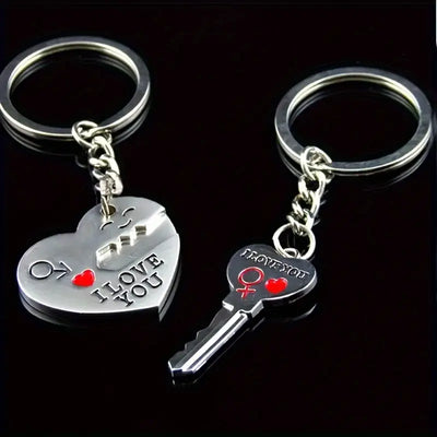 I love you Double Key Ring by Luxe-Custom-Designer