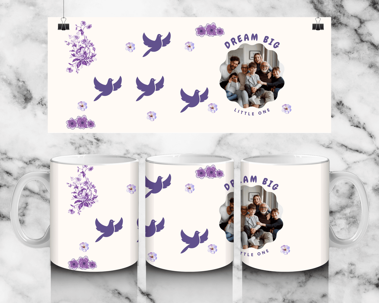 Single Photo Dream Big Mug by Luxe-Custom-Designer