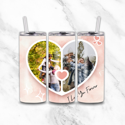 Love you Photo 20oz Tumbler by Luxe-Custom-Designer