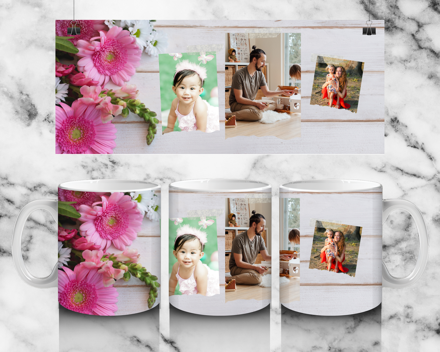 3 Panel Photo mug by Luxe-Custom-Designer