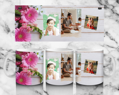 3 Panel Photo mug by Luxe-Custom-Designer