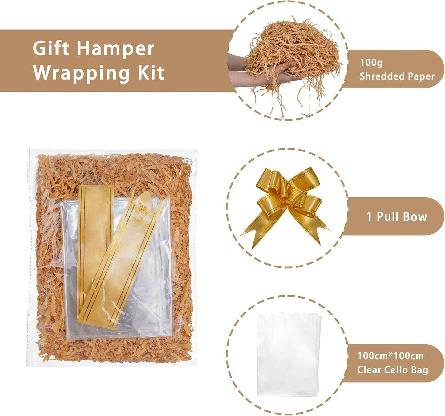 Honey Wicker Basket Hamper Kit