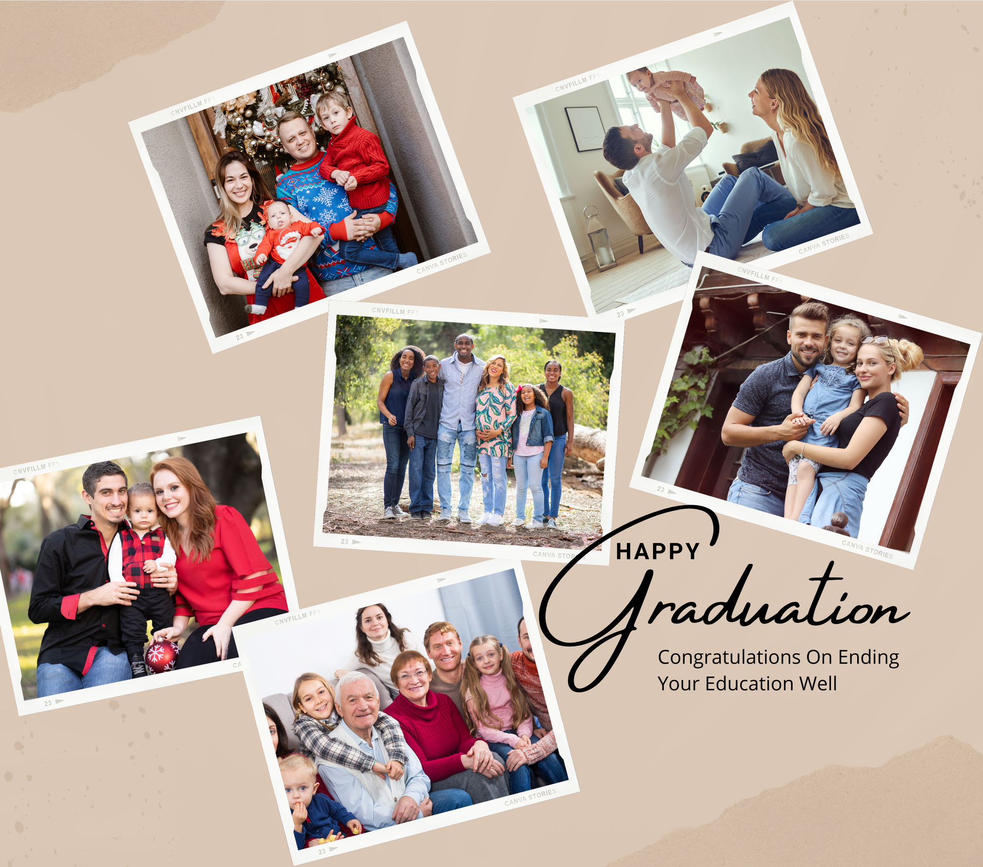6 Panel Photo Slate (Add Any Text) by Luxe-Custom-Designer