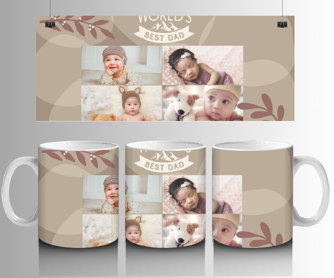 4 Image worlds best dad mug by Luxe-Custom-Designer