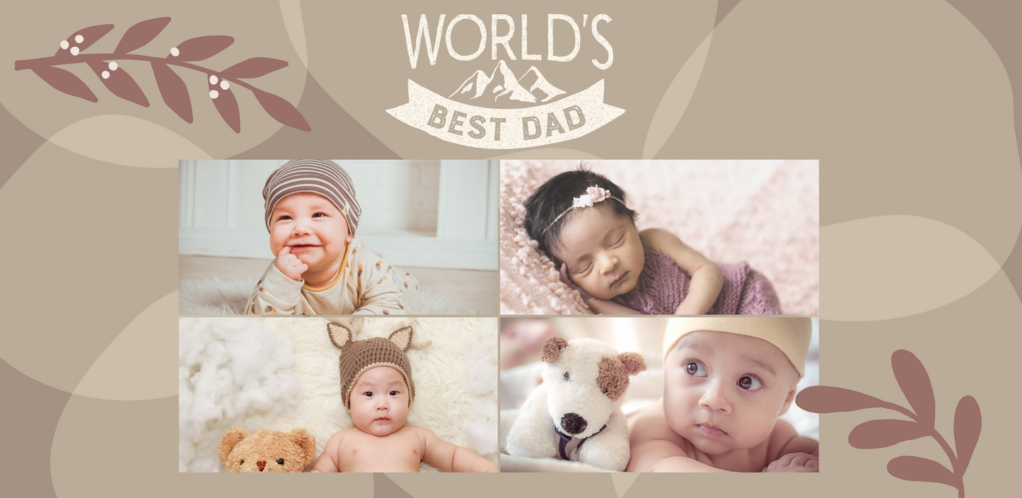 4 Image worlds best dad mug by Luxe-Custom-Designer