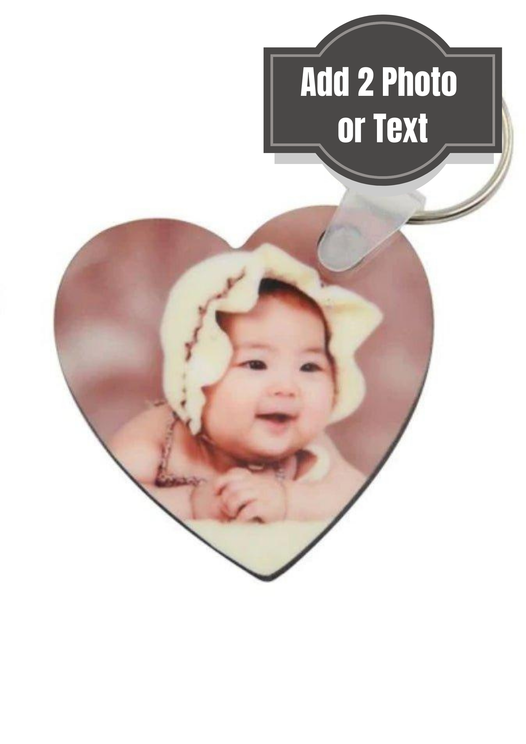 MDF Keyring double print by Luxe-Custom-Designer