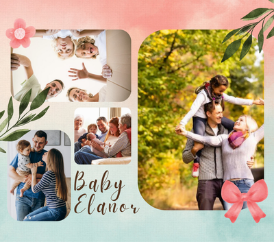 4 Image Photo Slate With Text by Luxe-Custom-Designer