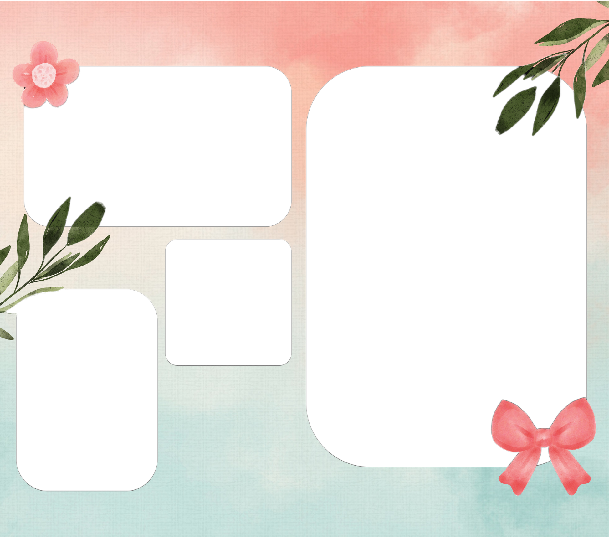 4 Image Photo Slate With Text by Luxe-Custom-Designer