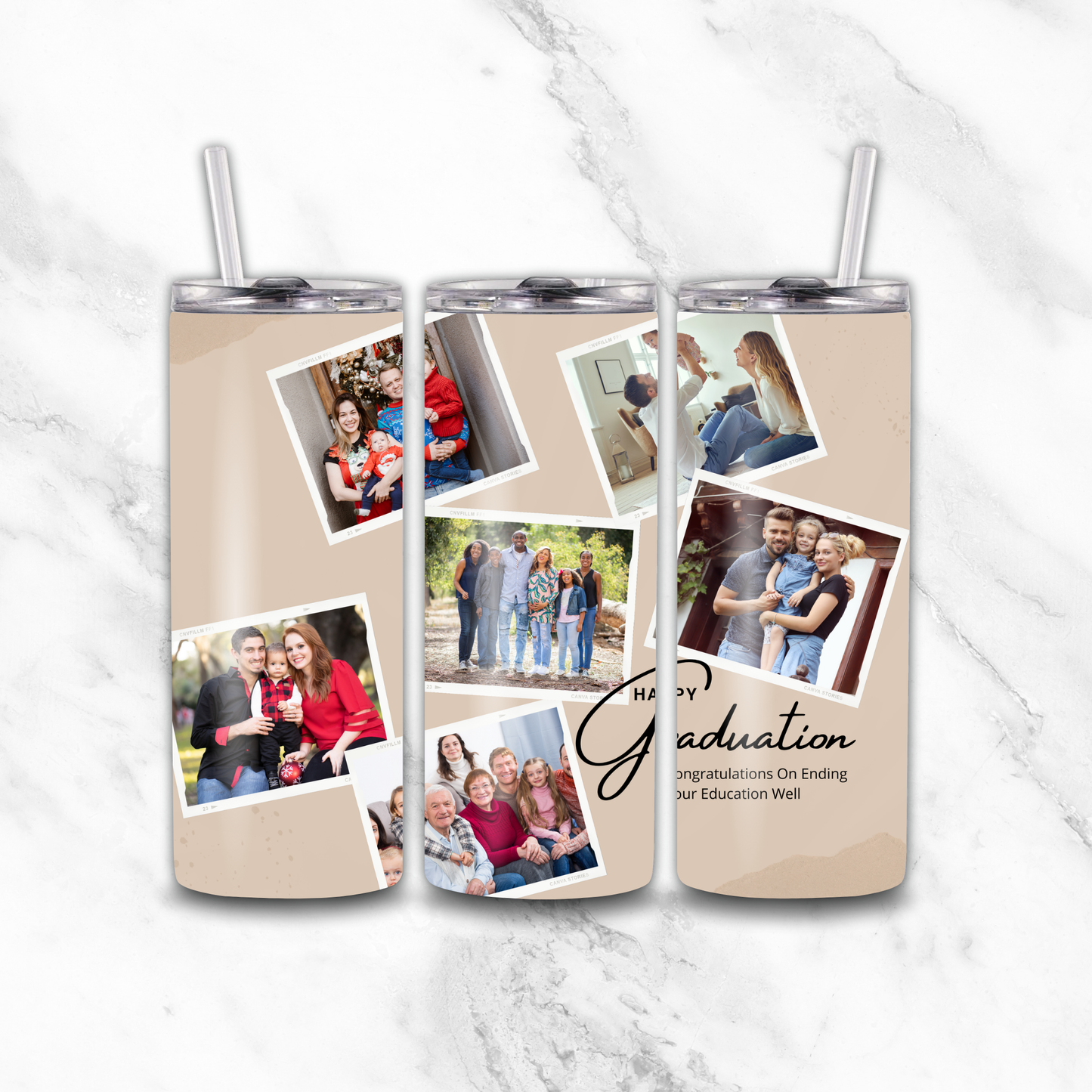 6 Image Photo Tumbler by Luxe-Custom-Designer