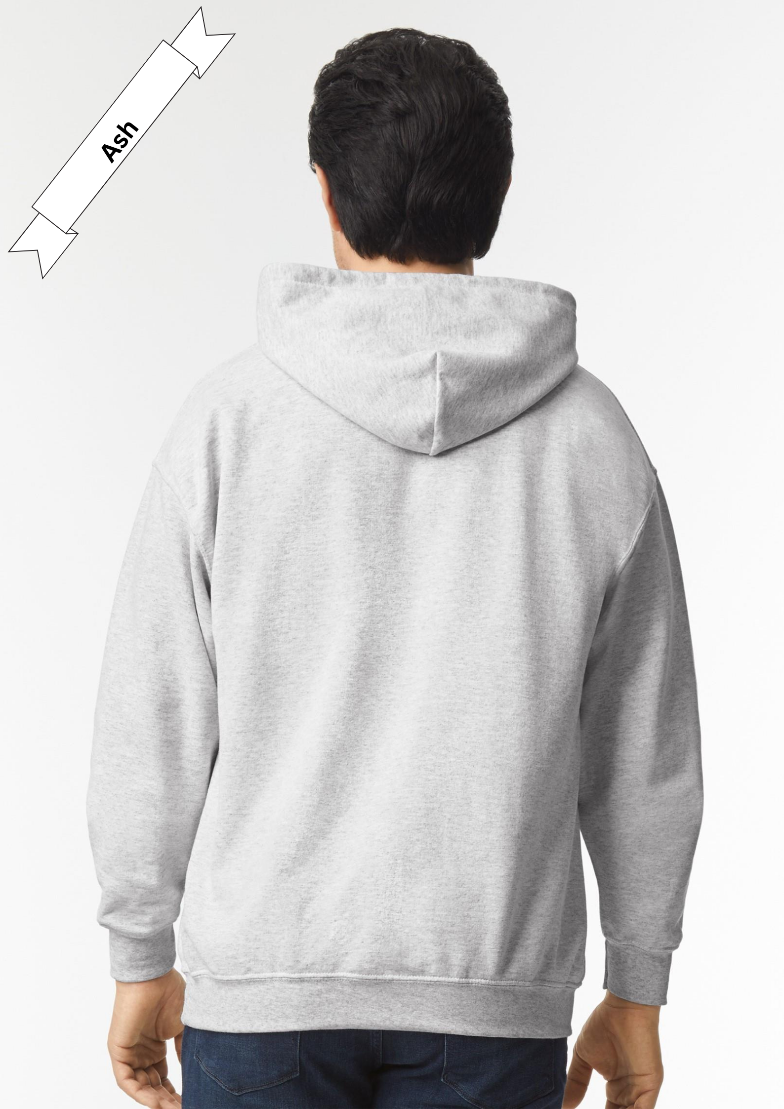 ASH, Heather Grey Hoodie by Luxe-Custom-Designer