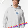 ASH, Heather Grey Hoodie by Luxe-Custom-Designer