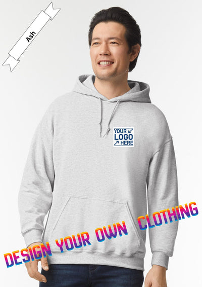 ASH, Heather Grey Hoodie by Luxe-Custom-Designer