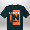 Red "Believe In Yourself" Luxe T-Shirt by Luxe-Custom-Designer