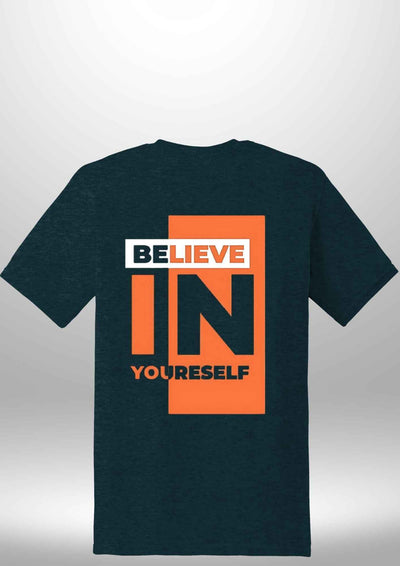 Red "Believe In Yourself" Luxe T-Shirt by Luxe-Custom-Designer