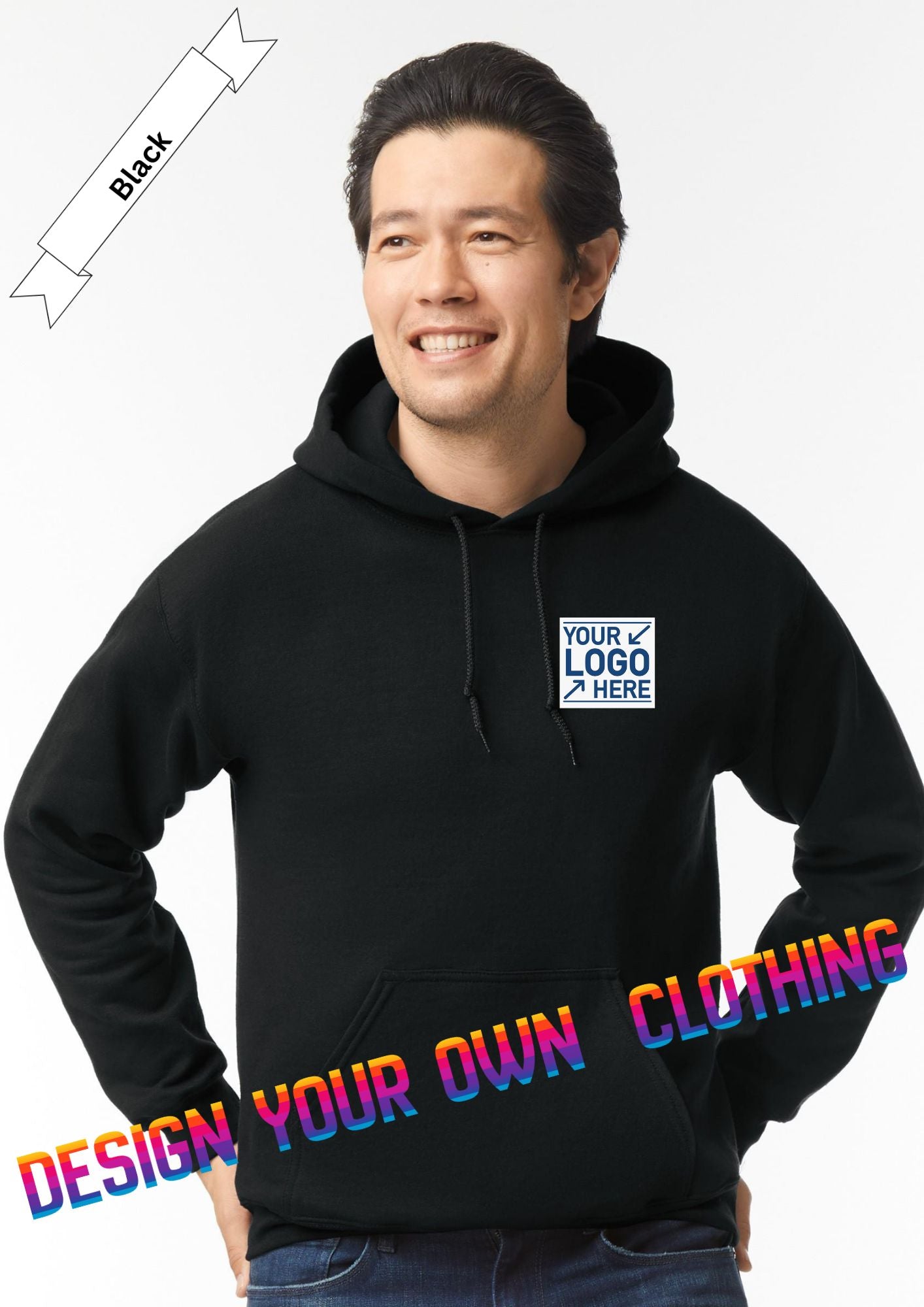 Black Hoodie by Luxe-Custom-Designer