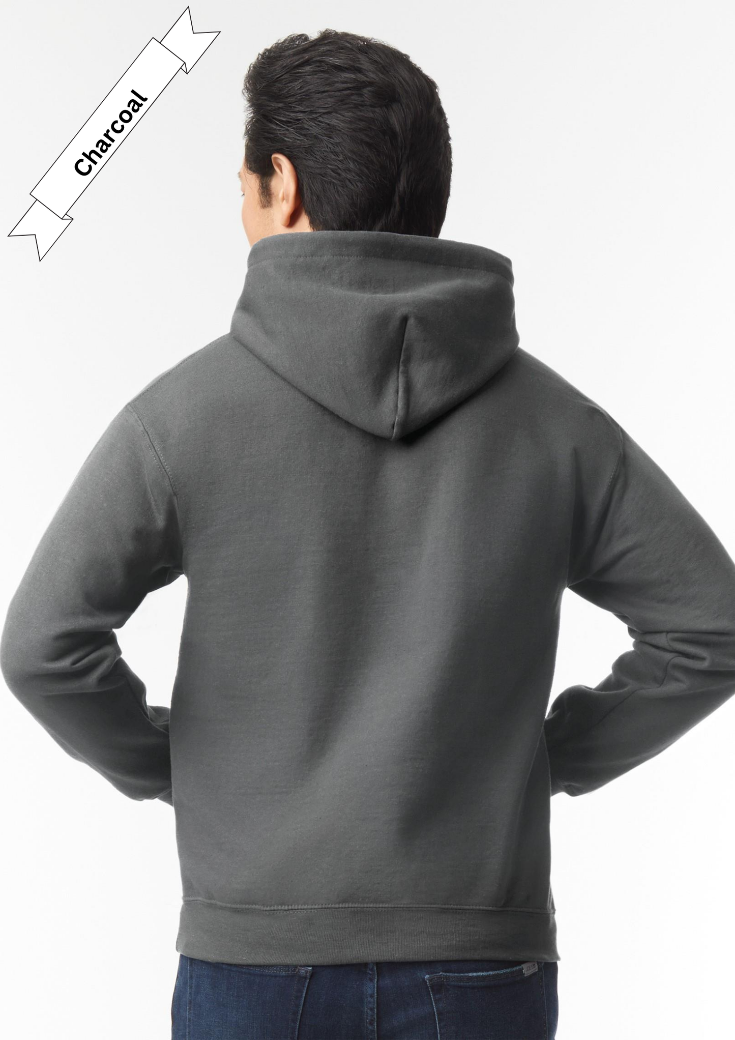 Charcoal Grey Hoodie by Luxe-Custom-Designer