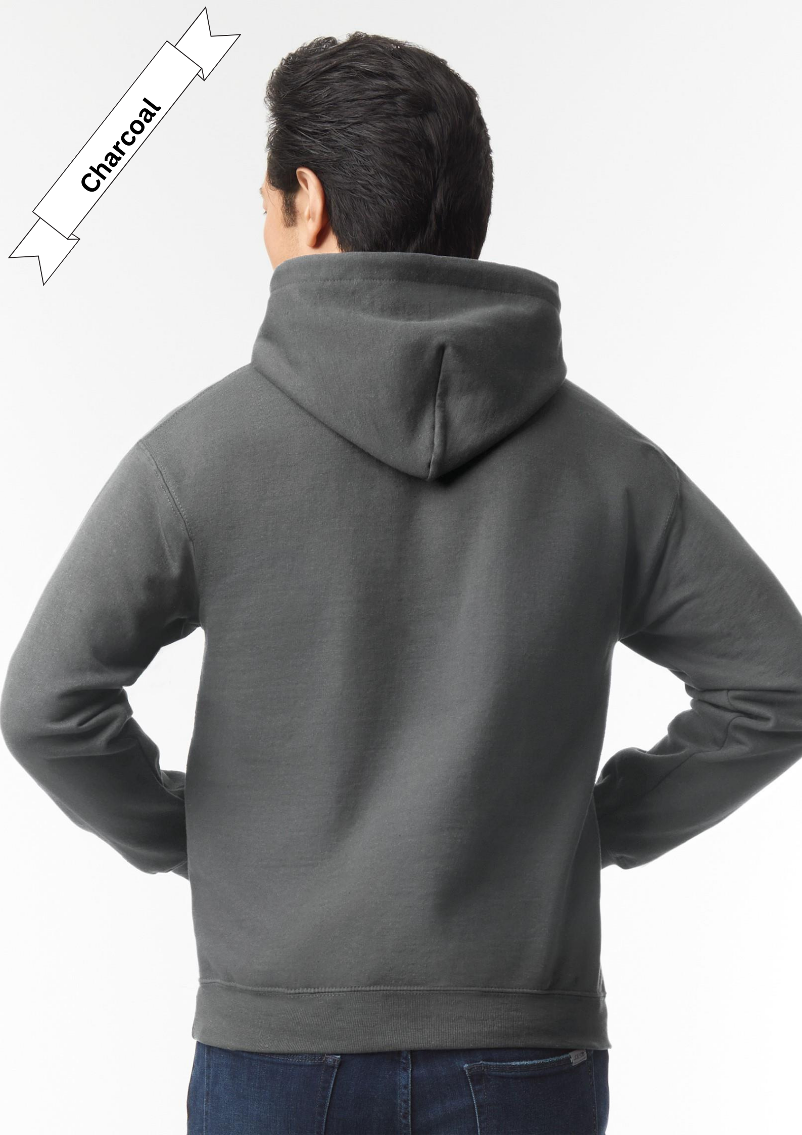 Charcoal Grey Hoodie by Luxe-Custom-Designer