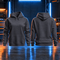 Charcoal Work Hoodie Personalised