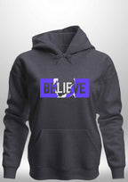 Blue "Believe" Luxe Hoodie by Luxe Sensational