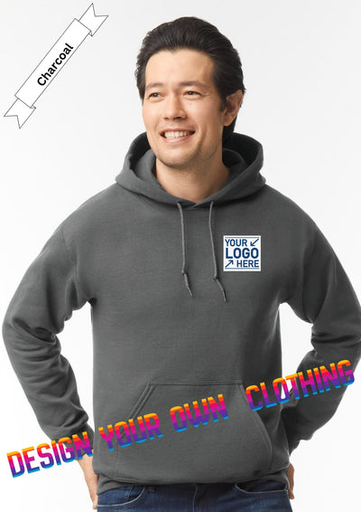 Charcoal Grey Hoodie by Luxe-Custom-Designer